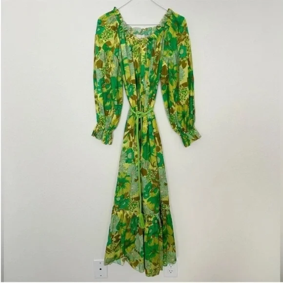 Alemais Wrenly Floral Midi Dress Green - Picture 3 of 8